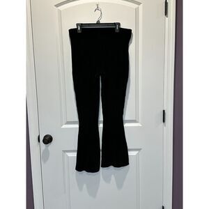 NWT COS Knitted Flare Ribbed Pants Black Size Medium